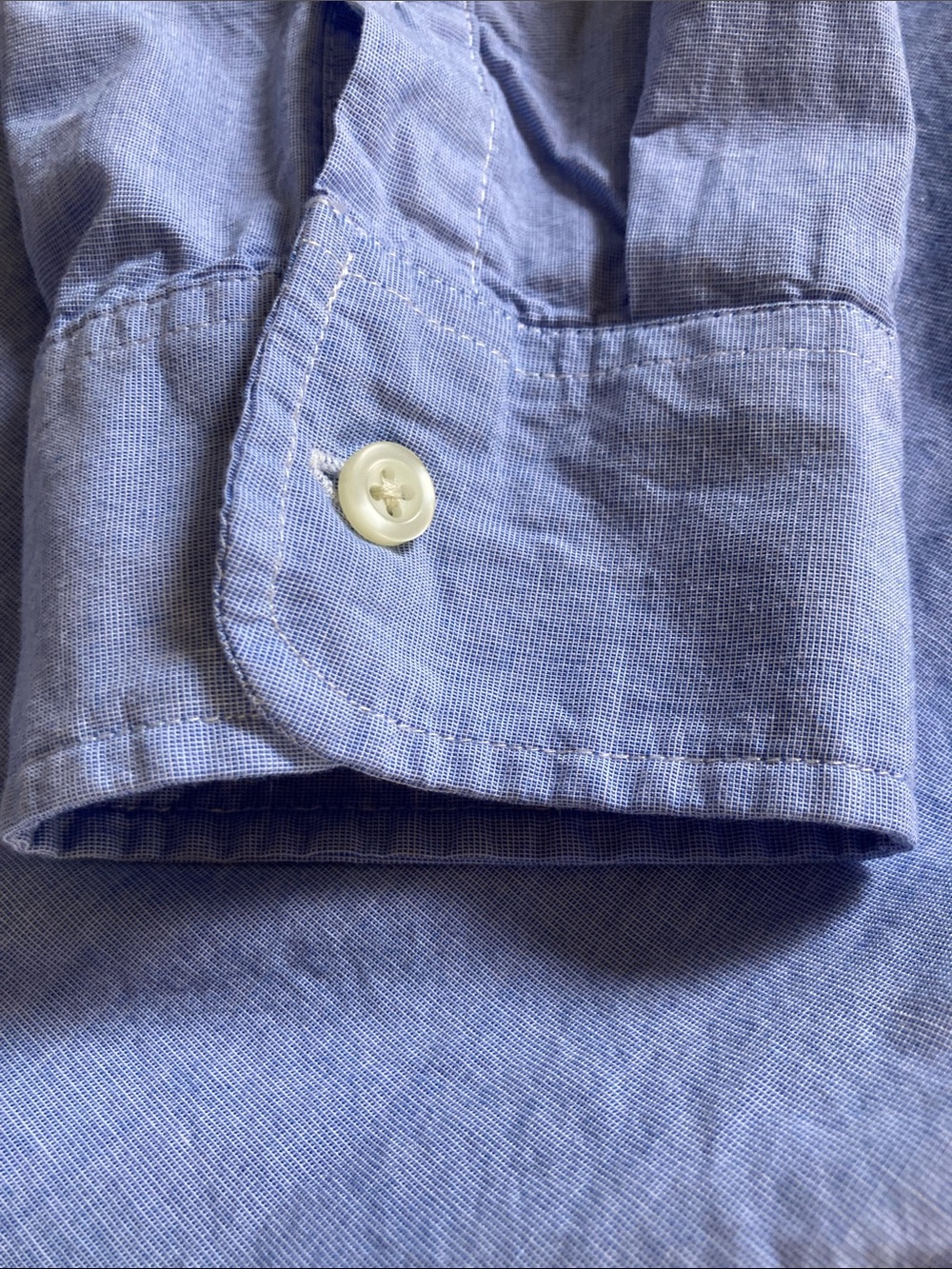 GAP Men’s Light Blue Button-Down Oxford Shirt 100% cotton - Picture 4 of 6